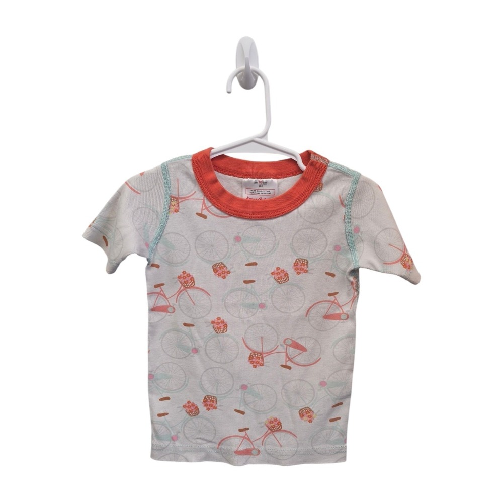 Hanna Andersson Organic Cotton Bicycle Pajama Set Size 3